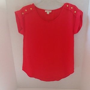 Coral blouse